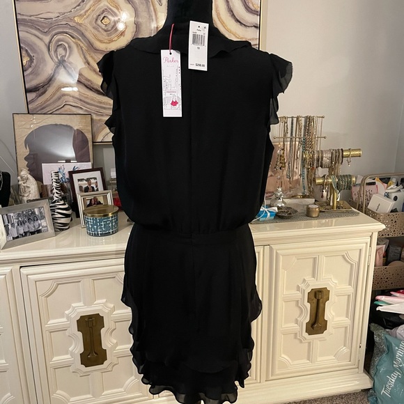 NWT Parker Tangia Black Silk Dress, size 10 - Picture 6 of 9